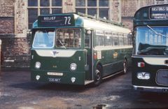 Bus outside Town Hall 1969
